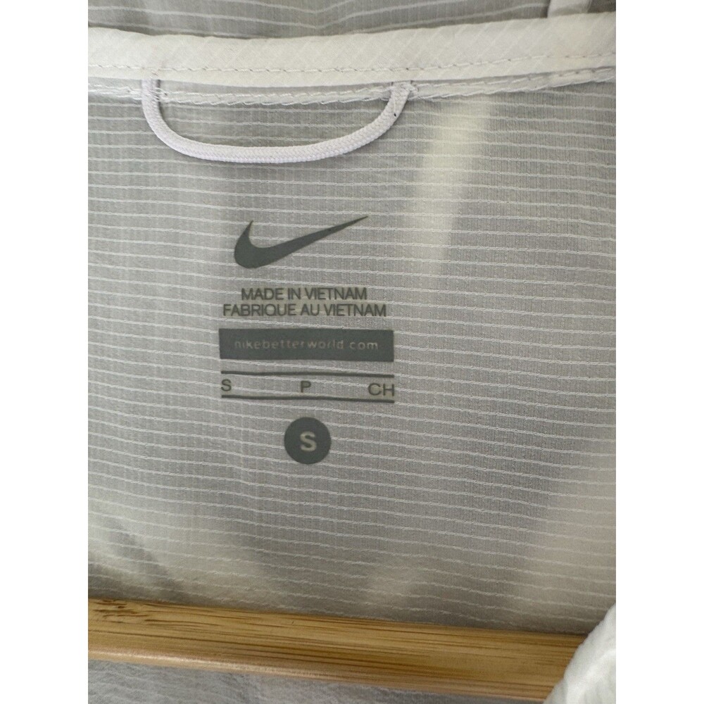Nike 3M Impossibly Light Running Zip Womens SZ S Hooded White Jacket‎ - Picture 2 of 6